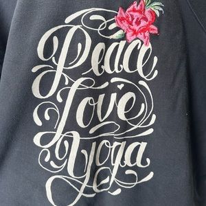 Spiritual Gangster Peace Love Yoga Crewneck